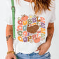 White Thanksgiving GOBBLE Turkey Graphic Tee