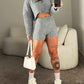 2 Piece Crewneck Long Sleeve Cable Knit Crop Sweater High Waist Shorts Tracksuits Outfits