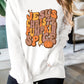 Beige JESUS CHRISH & PUMPKIN SPICE Graphic Drop Shoulder Sweatshirt