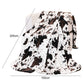 Multicolour Cow Spots Plush Blanket