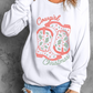 White Cowgirl Boots Christmas Graphic Crewneck Sweatshirt