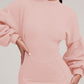 O neck Lantern Sleeve Mini Bodycon Sweatshirt Dress