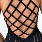 Hollow Out Fishnet Backless Bodycon Dress