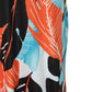 Leaf Print Pocket Design Maxi Dress