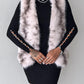 Tie Dye Pattern Open Front Fluffy Vest Coat