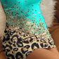 Leopard Print Sleeveless Bodycon Dress