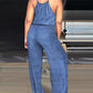 Spaghetti Strap Drawstring Casual Jumpsuit