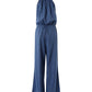 Spaghetti Strap Drawstring Casual Jumpsuit