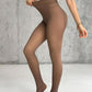 2 Pack High Waist Fleece Lined Tights Fake Translucent Thermal Pantyhose Leggings