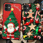 Fiery Red Merry Christmas Vibe TPU Mobile Phone Shell