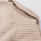 Khaki Retro Quilted Flap Pocket Button Shacket