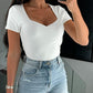 V Neck Short Sleeve Casual T Shirt