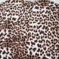 Khaki Leopard Print Batwing Sleeve Loose Tunic Cardigan