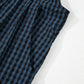 Sail Blue Plaid Print Buttoned Pocketed High Waist Overall