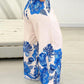 Tropical Animal Print Wide Leg Pants