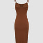 BUILT IN SHAPEWEAR Spaghetti Strap Tummy Control Slip Dress