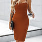 BUILT IN SHAPEWEAR Spaghetti Strap Tummy Control Slip Dress