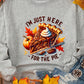 Gray IM JUST HERE FOR THE PIE Thanksgiving Graphic Sweatshirt