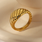 Gold Plated Vintage Croissant Ring