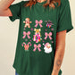 Green Merry Christmas Element Graphic Tee