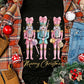 Black Nutcracker Merry Christmas Printed Crewneck T Shirt