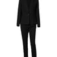 2 Piece Lapel Neck Blazer Coat & Drawstring Pants Set