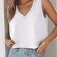 V Neck Casual Sleeveless Top