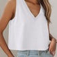 V Neck Casual Sleeveless Top