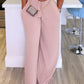 Drawstring Wide Leg Suspender Jumpsuit