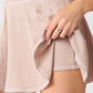 Jet Stream Corded Lantern Sleeve Top High Waist Ruffled Mini Skirt Set