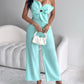 Floral Pattern Pocket Design Hollow Out Jumpsuit