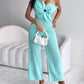 Floral Pattern Pocket Design Hollow Out Jumpsuit