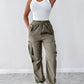 Drawstring Pocket Design Cargo Pants