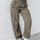 Drawstring Pocket Design Cargo Pants