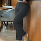 High Waist Straight Leg Work Pants