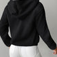 Zip Up Kangaroo Pocket Design Fleece Lined Thermal Hoodie