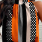 Striped Colorblock Polka Dot Print Sleeveless Top & Shorts Set