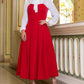 2 Pieces Sweetheart Neck Pearl Decor Spaghetti Strap Crop Top and Casual A Line Long Skirt Set