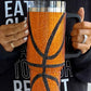 Chestnut Game Day Basketball Rhinestone Studded 40 Oz Tumbler