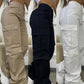 High Waist Pocket Design Cargo Pants