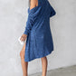 Pocket Design Buttoned Ribbed Casual Dress & Long Sleeve Open Front Coat