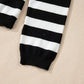 Black Stripe Slim Fit High Neck Knit Sweater