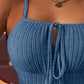 Tied Detail Ribbed Cami Top