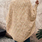 Colorful Waffle Knit Open Front Coat Batwing Long Sleeve Cardigan