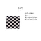 Black Fuzzy Checkerboard Bath Towel