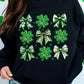 Black Clover Bow Printed St Patrick Fashion Sweatshirt