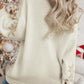 White Snowflake Christmas Tunic Sweater