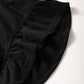 Black Zipper Flutter Sleeve Drawstring High Waist Jumpsuit