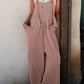 DUNE Corded Adjustable Straps Wide Leg Loose Overall