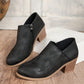 Black Tulip Opening Suede Ankle Boots